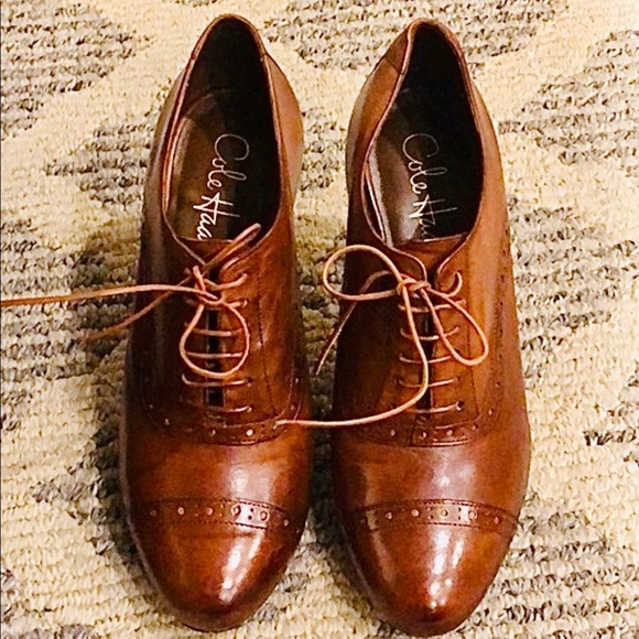 Cole Hahn Violet Oxford Pumps - Picture 2 of 6
